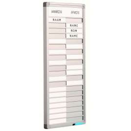 Aanwezigheidbord - Voor 10 namen