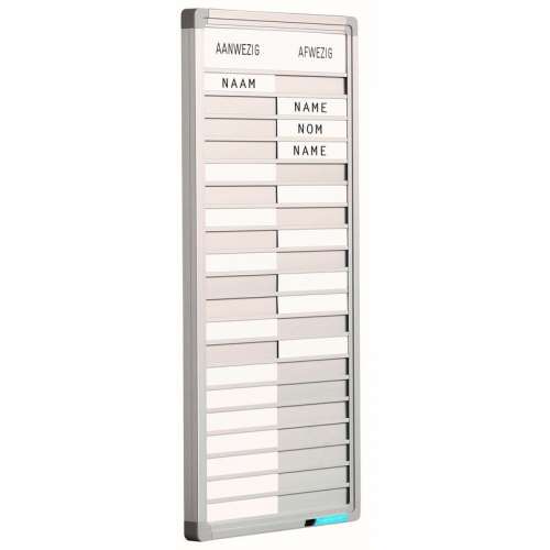 Aanwezigheidbord - Voor 30 namen