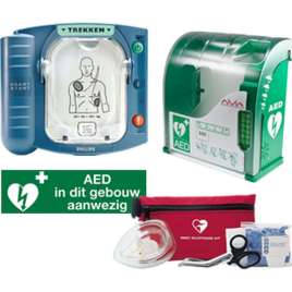 AED- Philips Heartstart HS 1- Met groene binnenkast