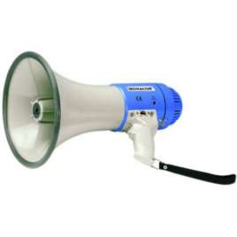 Megafoon met microfoon + sirene