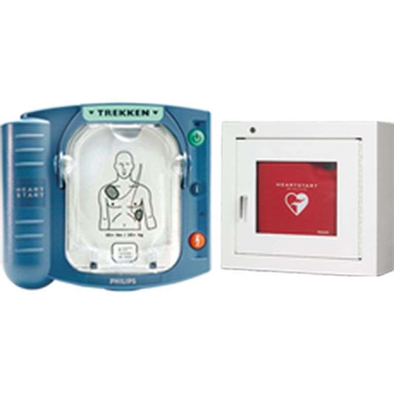 Philips Heartstart HS 1 AED + Witte binnenkast- Aanbieding!